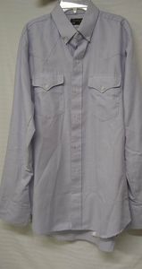 RUDDOCK BROS Mens Lilac Long Sleeve Button Up Western Shirt Sz  M/44